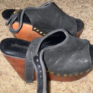 Jeffrey Campbell snakeskin wedges